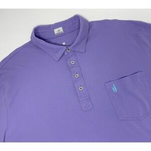 Men's‎ Johnnie O Golf Polo Purple Short Sleeves Size XXL Heather Lavender
